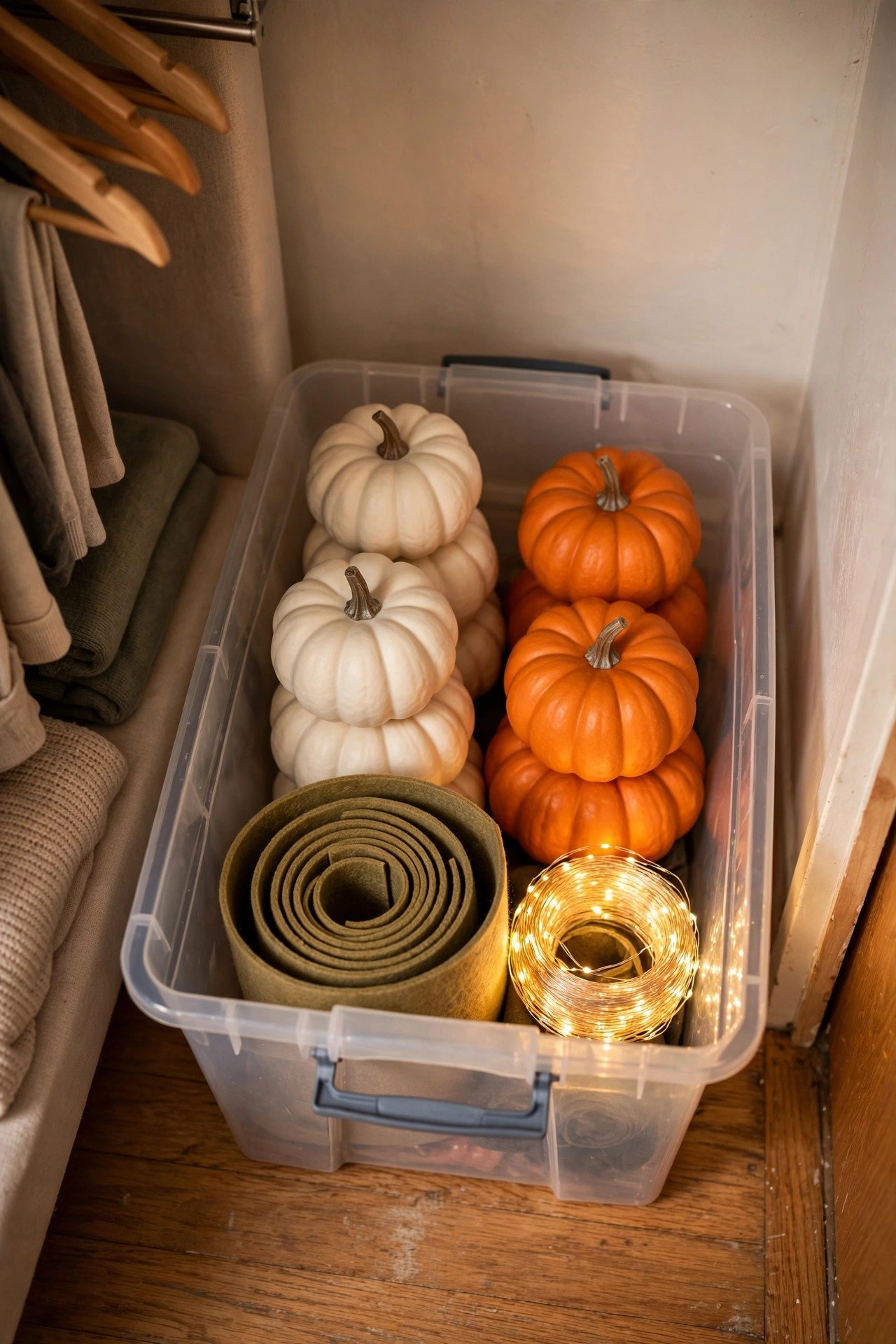 What's the One-Box Halloween Decor Capsule for Tiny Closets? - halloween apartment decor ideas