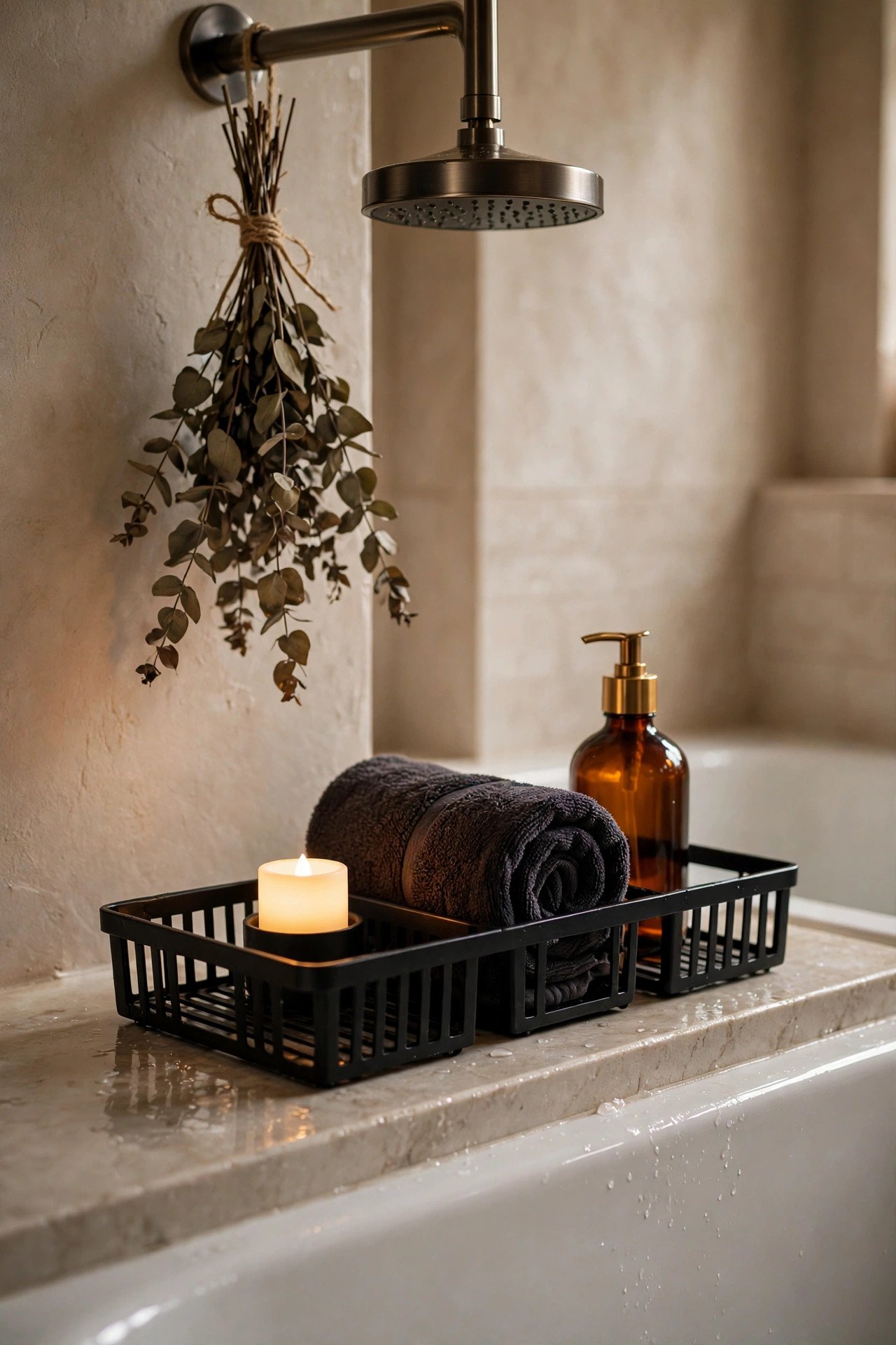 How Do You Style the Bathtub Ledge for Halloween? - halloween bathroom decor