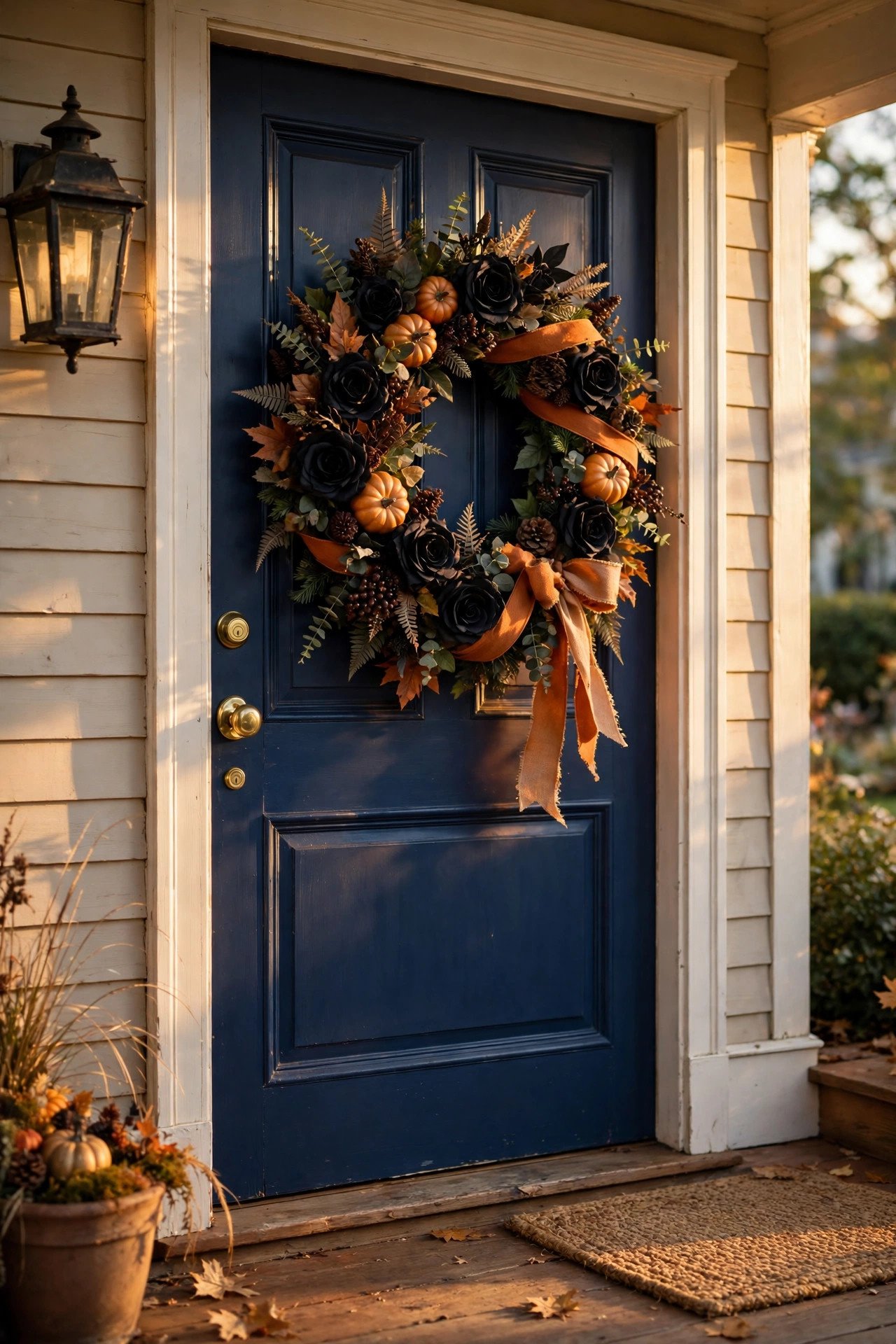 What Makes a Halloween Wreath the Star of Your Front Door? - halloween front door decor ideas