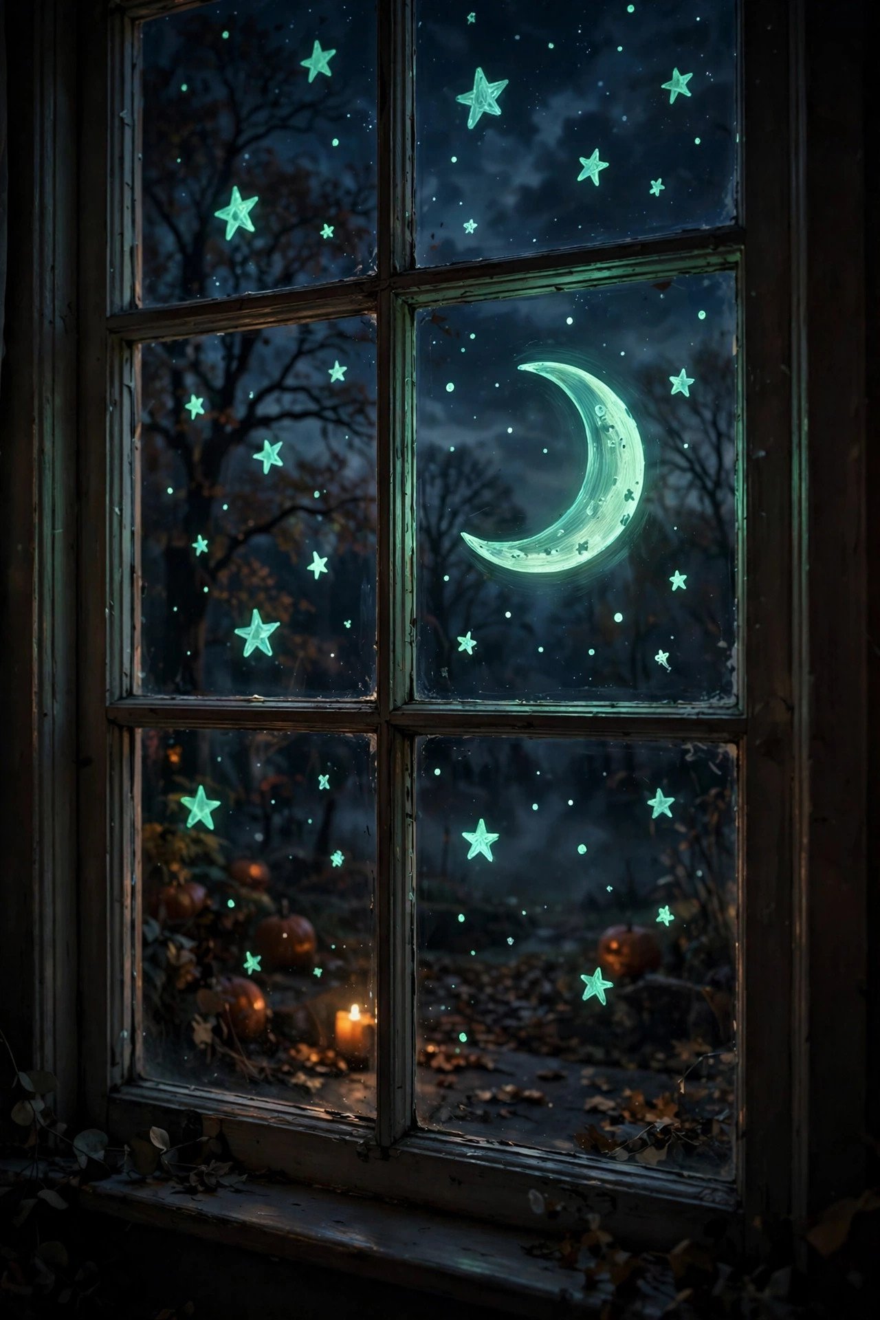 Does Glow-in-the-Dark Paint Work on Windows? - halloween window decor ideas