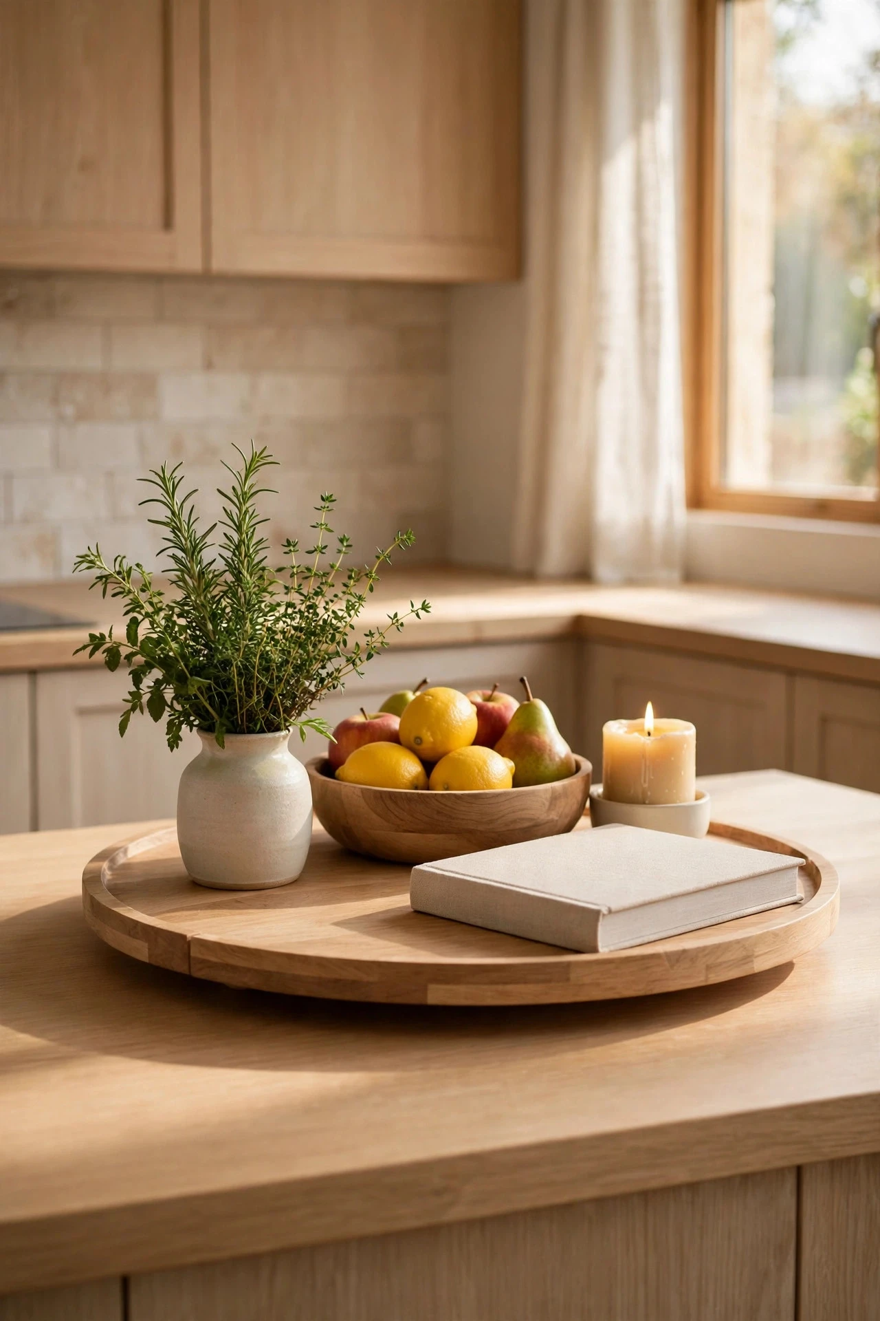A Rotating Display System for a Clutter-Free, Lived-In Look - kitchen decor ideas