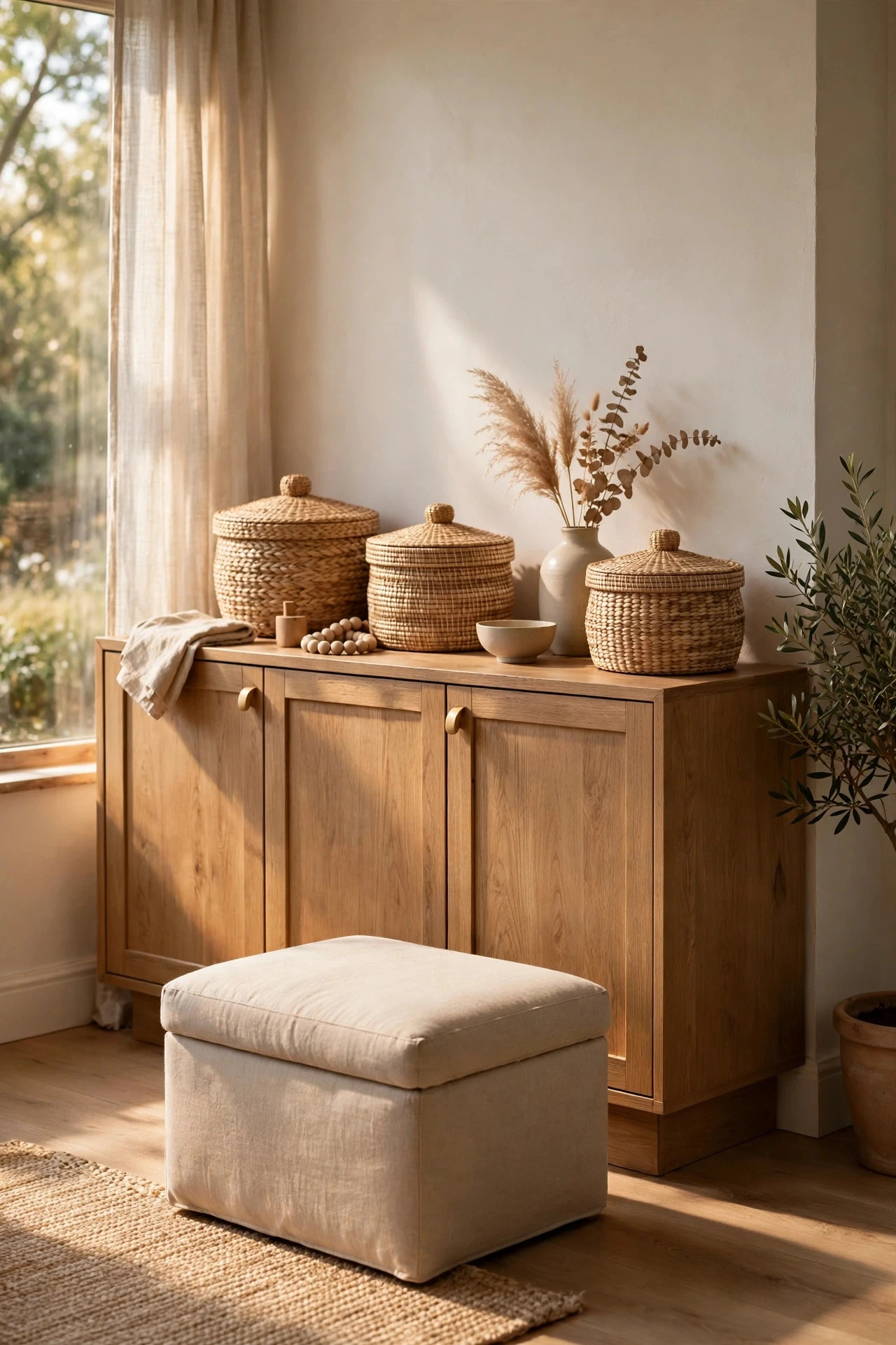Hide Daily Clutter in Beautiful Closed Storage - living room inspo ideas