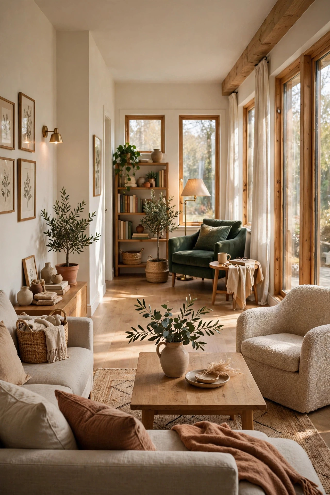 Lay Out a Long, Narrow Living Room in Two Zones - living room inspo ideas