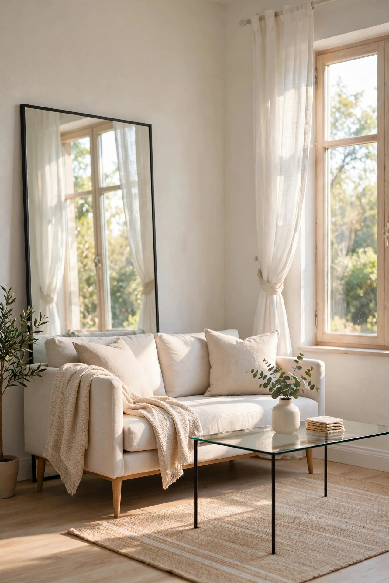 Make a Small Living Room Feel Generous With Scale and Legs - living room inspo ideas