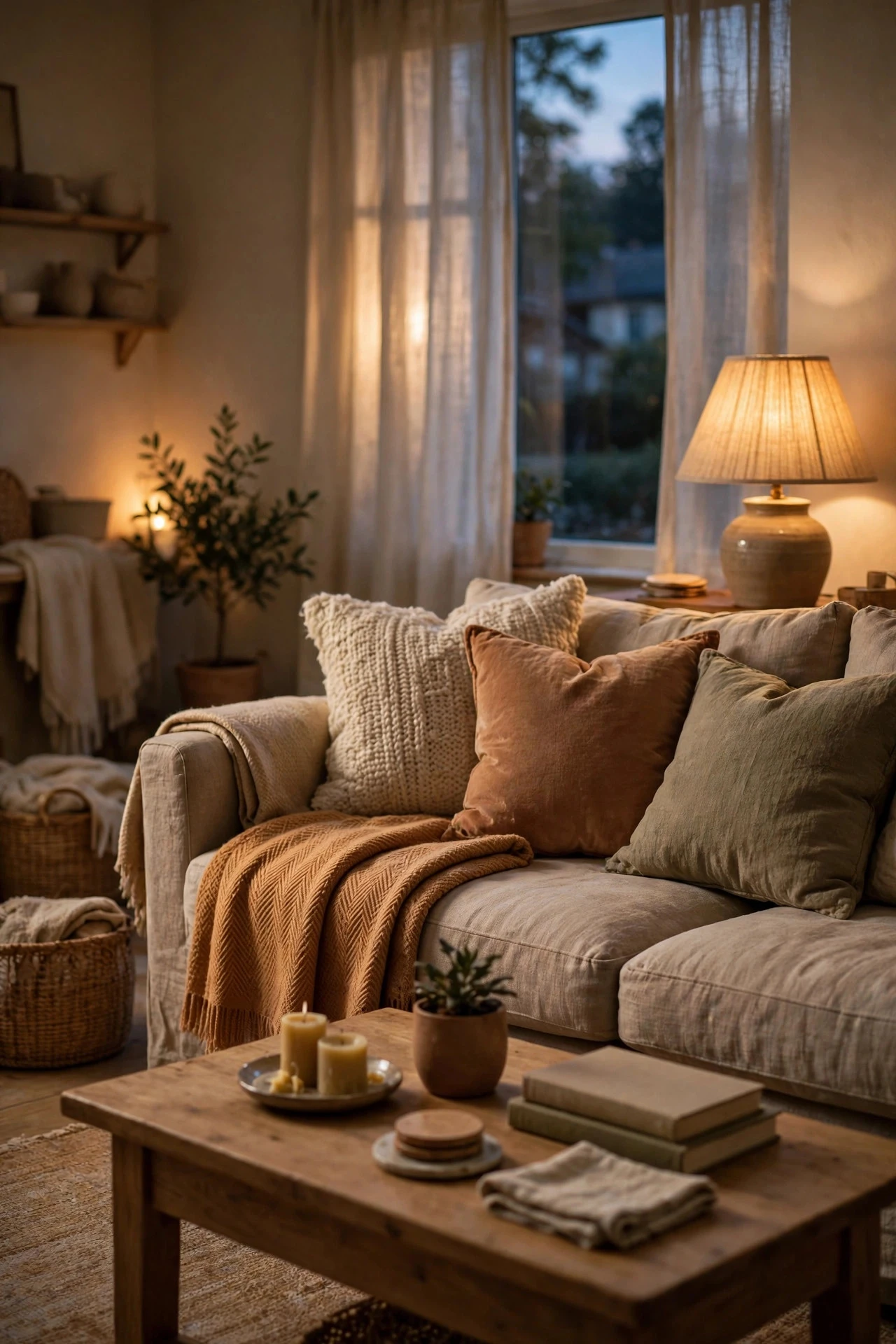 End the Day With a Ten-Minute Reset That Keeps It Lived-In - living room inspo ideas