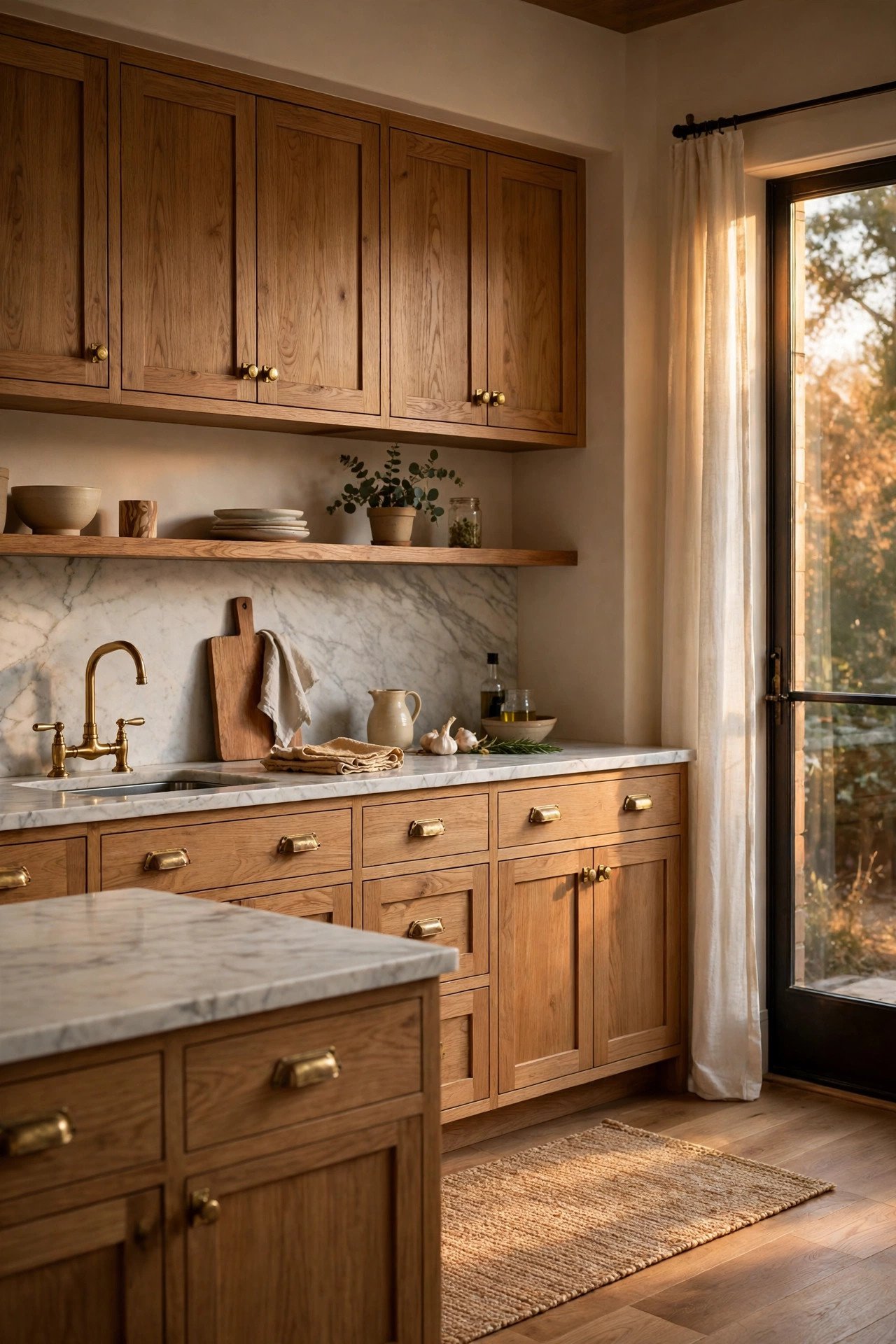 Unlacquered Brass Hardware - quiet luxury home decor ideas