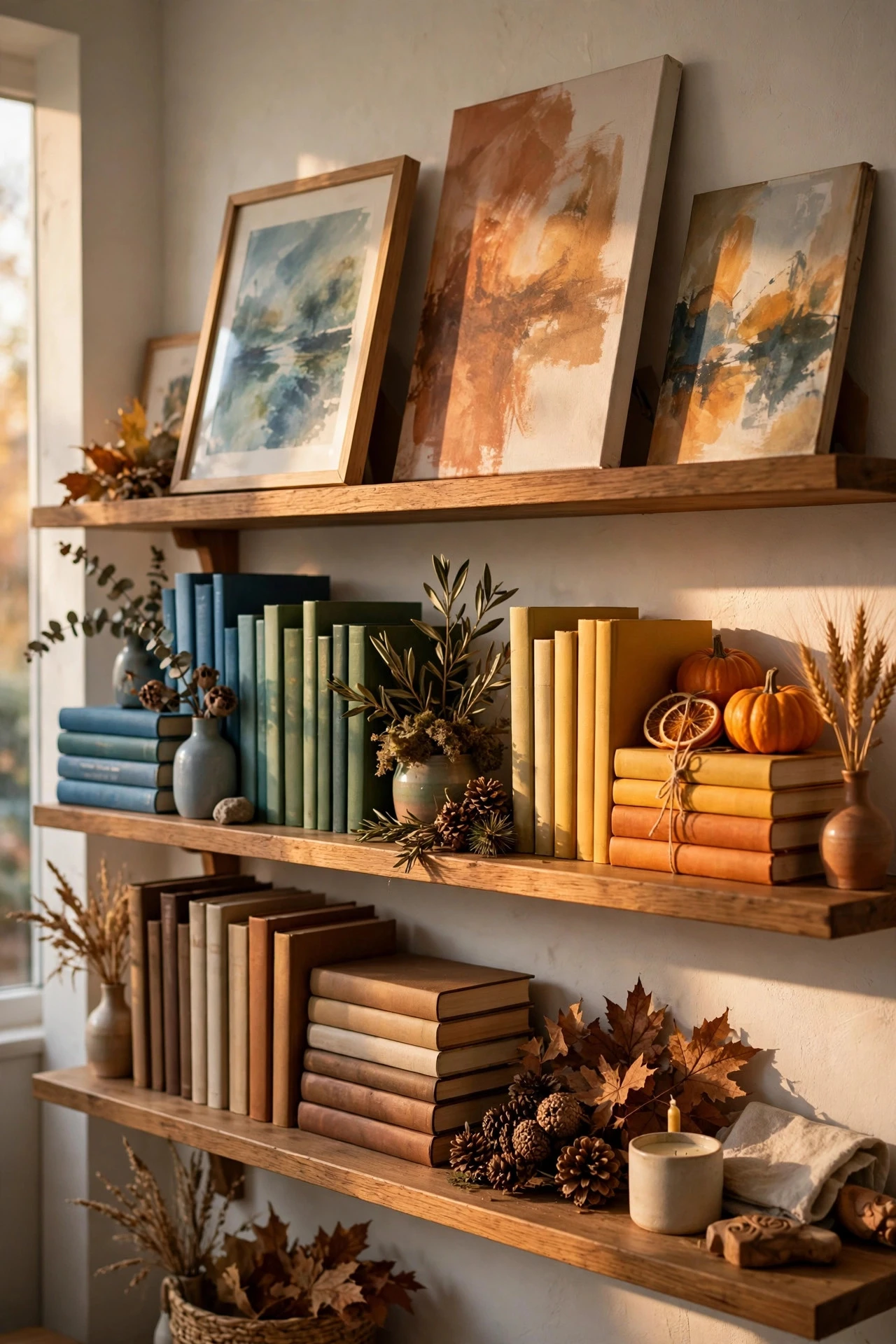 Rotate Art and Books Seasonally - refresh my living room