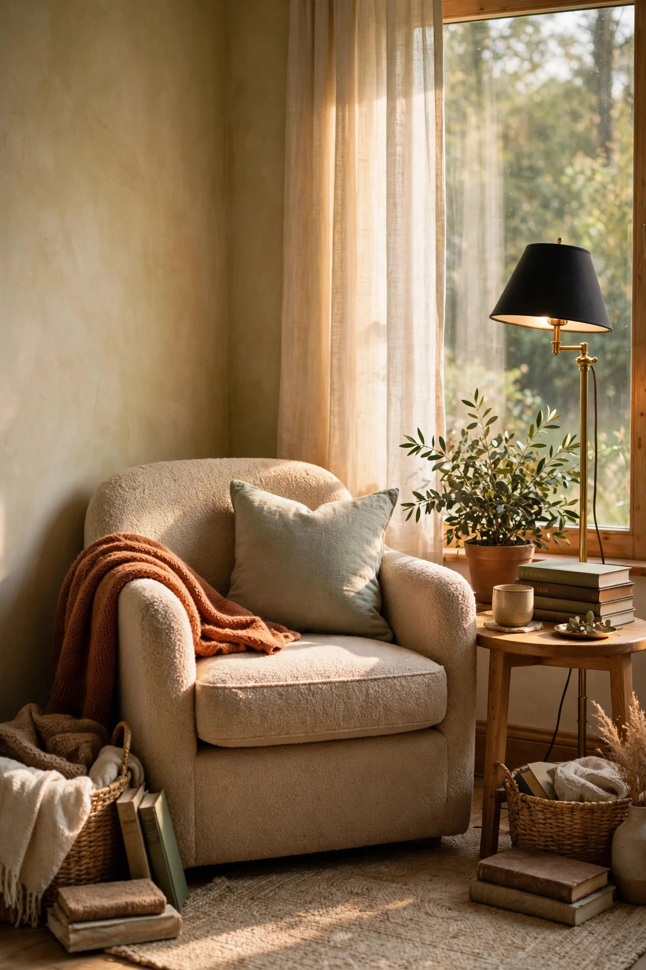 Create a Reading Nook in a Dead Corner - refresh my living room