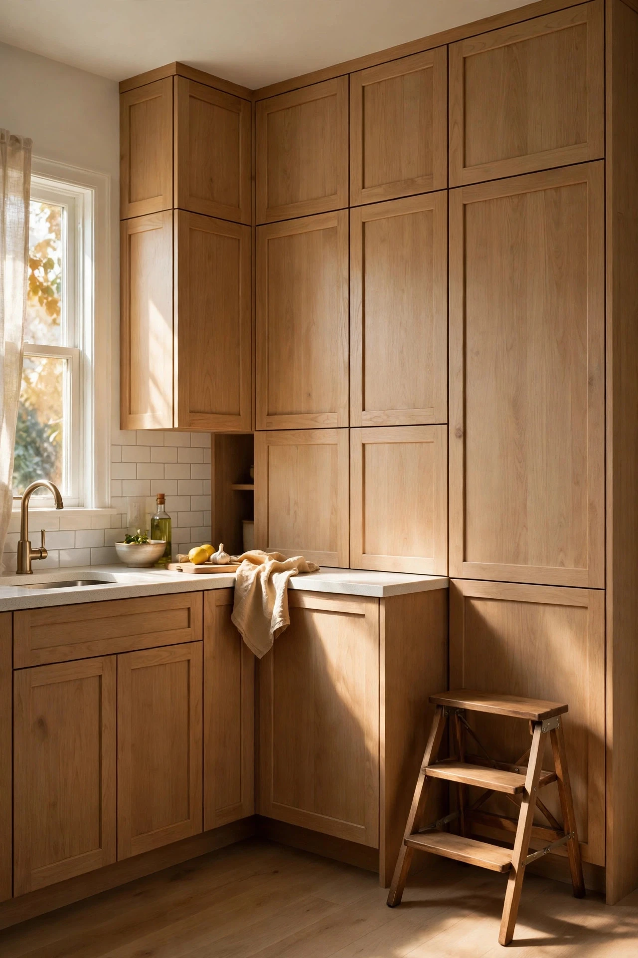 Use the Full Height With Cabinets to the Ceiling - small kitchen storage ideas