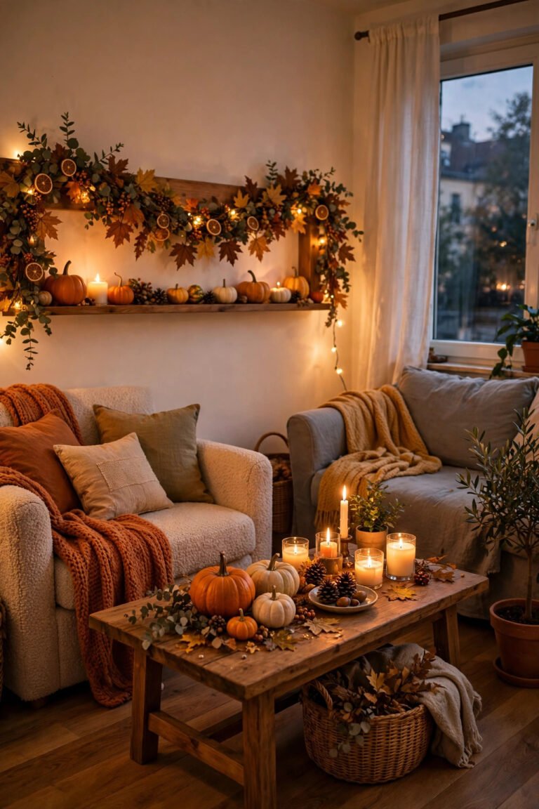 22 Thanksgiving Apartment Decor Ideas for Small Cozy Spaces