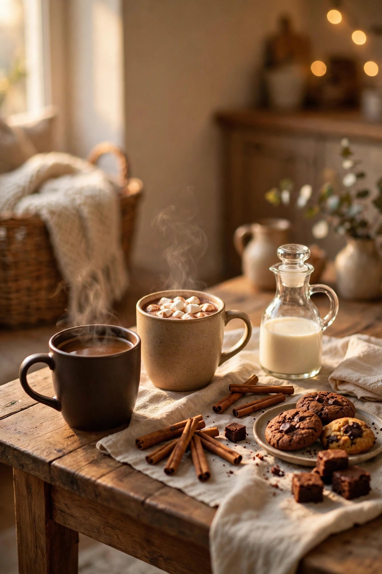 Add a Hot Drinks Corner Beside the Desserts - thanksgiving dessert table decor ideas