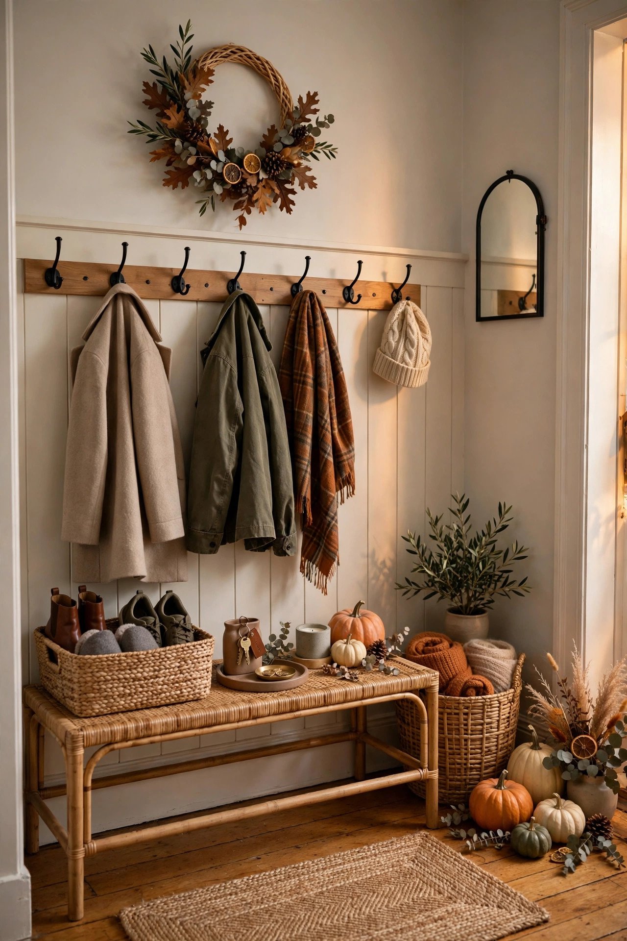 How Do You Handle Coats, Bags, and Shoes Stylishly? - thanksgiving entryway decor ideas