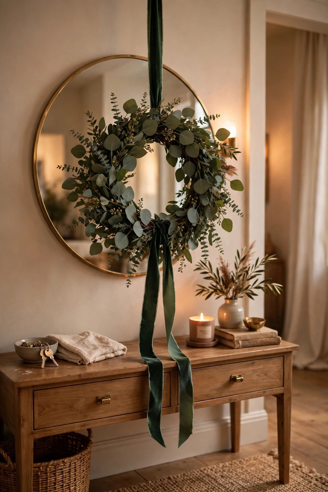 Where Do You Hang a Wreath If Not the Front Door? - thanksgiving wreath ideas
