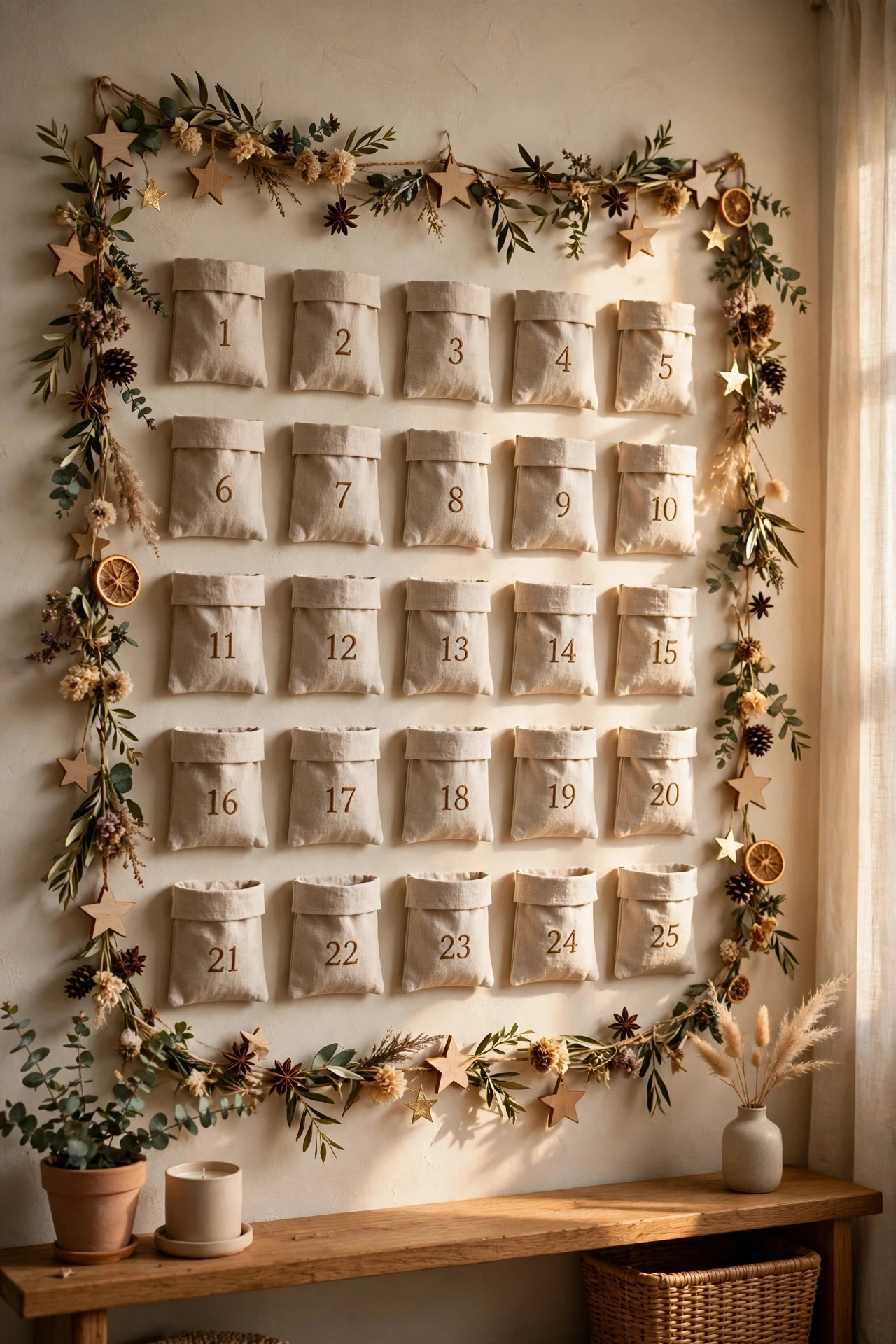 A Whimsy Advent Countdown Wall - whimsy christmas decor